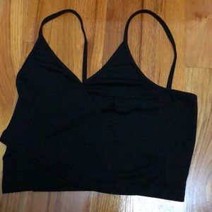 Black Crop top